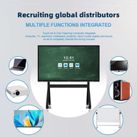 Tableau blanc interactif intelligent à écran tactile 55 pouces, tableau numérique interactif intelligent, tableau numérique intelligent pour salle de classe