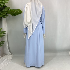 Nueva Abaya Modesta con Encaje y Hiyab, Elegante Túnica Islámica para Mujer con Bolsillos, Nuevo Diseño Moderno para Damas Musulmanas (1484) - Product Image 6