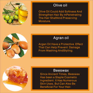 Cire coiffante permanente bio personnalisée avec logo OEM <span class=keywords><strong>pour</strong></span> hommes, avec crème et pommade coiffante hydratante mate effet naturel - Product Image 5