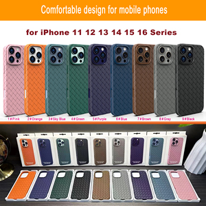 Coque de téléphone en TPU antichoc avec motif tissé pour iPhone 16, étui de luxe pour iPhone 17 Pro Max Xr 7 8 11 13 14 15 - Product Image 5