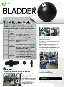 حجم صديق للبيئة 1/2/4/5 مثانة مطاطية بوتيل لكرة القدم - Product Image 6