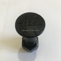 Boulons de lame de niveleuse et écrous personnalisés 3/4-16UNFX57 40Cr 4F3672/4F7827 pour dents de godet d'excavatrice JCB M19*57