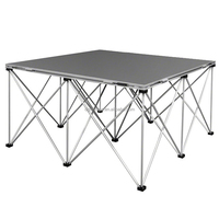 Système de toit en treillis d'aluminium 1m*1m personnalisé pour scène portable, équipement d'événementiel, concert, éclairage et plateforme de scène
