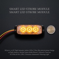Feux de signalisation directionnels à LED étanches 12V 3LED de haute qualité pour voiture, barre lumineuse stroboscopique ambrée, feux de signalisation routière à LED