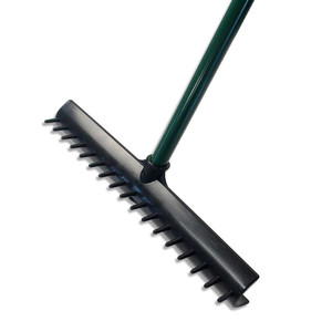 Râteau de <span class=keywords><strong>bunker</strong></span> de <span class=keywords><strong>golf</strong></span> semi-circulaire à 17 dents en gros, double face, avec manche en aluminium pour terrain de <span class=keywords><strong>golf</strong></span> - Product Image 3