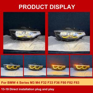 J ONE Interruptor Amarillo Blanco para Faro Delantero de Alta Intensidad para <span class=keywords><strong>BMW</strong></span> Serie 4 M3 M4 F32 F33 F36 F80 F82 F83 2013-<span class=keywords><strong>2019</strong></span>, Faro Delantero LED para Automóvil - Product Image 4