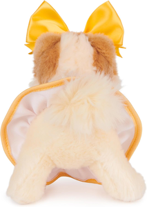 Dunia lucu 5 inci Pomeranian anjing boneka hewan menyenangkan gaya mewah cheerleader Set seragam hadiah sempurna untuk anak perempuan anak-anak - Product Image 3