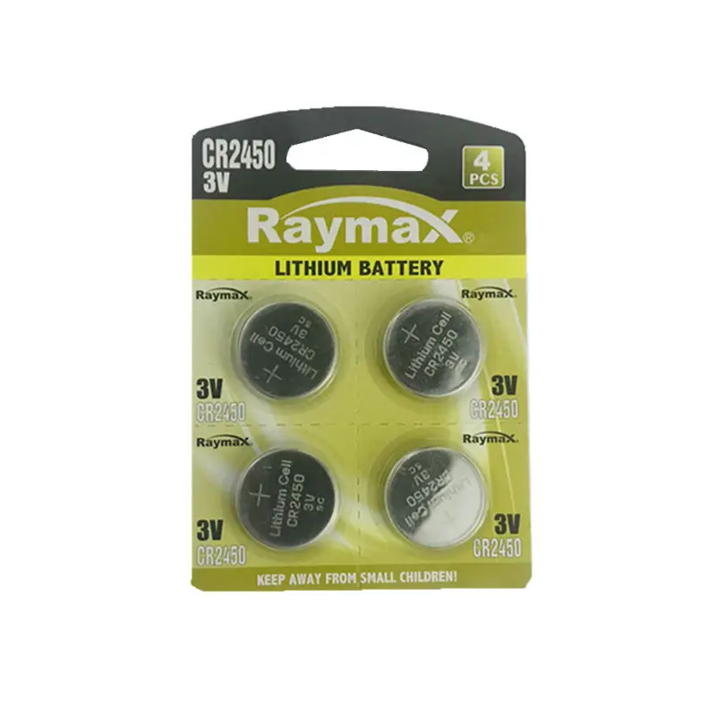 Raymax фабричная поставка OEM приватный лэйбл часовая батарейка 3v cr2450 батарея для электронных весов