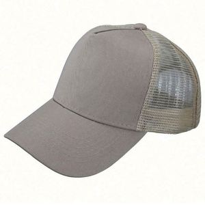 หมวกตาข่ายส่งเร็วราคาส่ง สีพื้น ปักโลโก้ได้ หมวกเบสบอลครึ่งตาข่าย หมวก Trucker แบบตาข่าย หมวก 5 แฉก - Product Image 6
