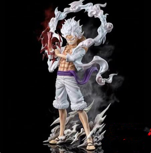 Figurine Luffy de dessin animé Luffy figurines de 25cm Luffy pour garçon mignon Statue Pvc modèle décoration poupée bureau cadeaux d'anniversaire - Product Image 1