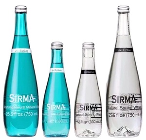 Botella de <span class=keywords><strong>Agua</strong></span> de Vidrio Mineral de 350 ml/500 ml, Botella de <span class=keywords><strong>Agua</strong></span> <span class=keywords><strong>Purificada</strong></span> de Vidrio con Tapa de Plástico, Mejor Precio al por Mayor - Product Image 1