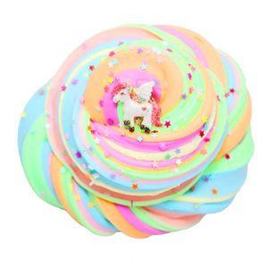 Multi Color 4 Colors Dream Butter Air Fluffy Could <b>Plasticine</b> Fruit Scented Macaroon Dessert Unicorn Slime Kit - Product Image 2