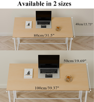 Escritorio Metálico Plegable para Oficina en Casa, Varios Tamaños 80*40cm/100*50cm, Color Personalizado, Carga de 50kg, Venta Directa de Fábrica, ODM OEM