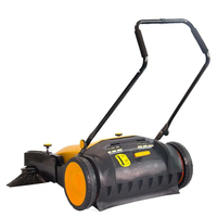 Nettoyeur de sols manuel à pousser CleanHorse K5 à double brosse, nouvelle machine de nettoyage pour sols intérieurs et routes
