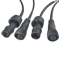Connecteur étanche IP67 M15 à 3 broches mâle-femelle avec contact en cuivre 12V 5A pour éclairage LED, applications marines et capteurs électriques inductifs, câble PVC