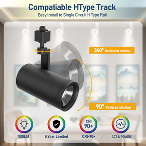 Hotel Store Home 5CCT Selectable 10w Htype Cct Led <b>Track</b> Head <b>Track</b> <b>Lights</b> 2700K 3000K 5000K 20W 30W 40W Led <b>Track</b> <b>Light</b> - Product Image 2