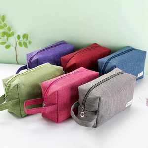 Bolsa de Almacenamiento de Cosméticos de Viaje Portátil de Gran Capacidad, de Tela <span class=keywords><strong>Oxford</strong></span>, Color Sólido, Simple, Fresca y Dulce, Estilo Nuevo para Mujer - Product Image 1