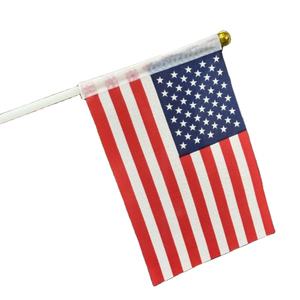Дешевые пластиковые флагштоки, флаги США, Полиэстеровые развевающиеся маленькие 6x9, деревянные флаги для всех стран, футбольный мини-флаг - Product Image 2