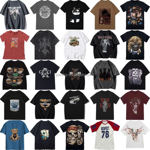 Polo de Alta Calidad para Hombre, Suave, Holgado, de Gran Tamaño con Estampado <span class=keywords><strong>Vintage</strong></span>, Casual de Manga Corta y Cuello Serigrafiado - Product Image 1