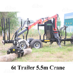 Db lâm nghiệp log Crane Trailer với động cơ thủy lực và động cơ xăng loại TC420-TC780 cho gỗ tải - Product Image 3
