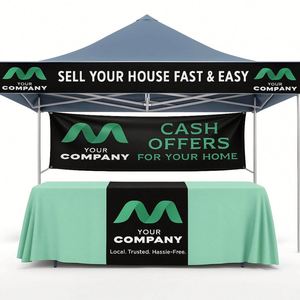 Paquete de Exhibición Pop-Up: Banner Retráctil, Camino de Mesa, Fondo, Banner Personalizado para Ferias Comerciales, Banner Enrollable para Mesa - Product Image 3