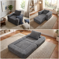 Fabrikpreis Modernes Einzel-Schlafsofa, komprimierter Lounge-Sessel, faltbares Schlafsofa, vakuumverpackte Möbel
