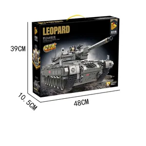 Panlos Mô Hình Xe Tăng Chiến Đấu Chính WW2 Đức Leopard2A4 Quân Đội 632003 Bộ Gạch Lắp Ráp Người Lính Đồ Chơi Tự Làm Cho Trẻ Em Xe Tăng Khối Xây Dựng