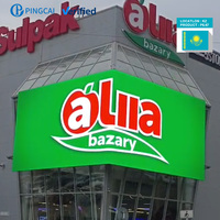 Pantalla LED para Exteriores a Todo Color, Video Wall Publicitario, Pantalla LED para Marketing en Tiendas, Cartel Publicitario en Kazajstán