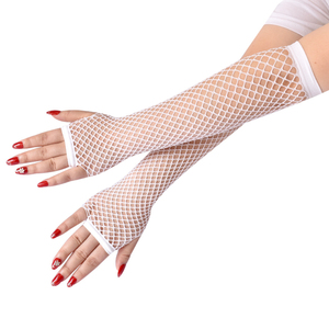 Yiwu vente en gros <span class=keywords><strong>mi</strong></span>-longueur gants en résille Sexy maille extensible femmes gants rétro fête unisexe <span class=keywords><strong>gant</strong></span> - Product Image 4
