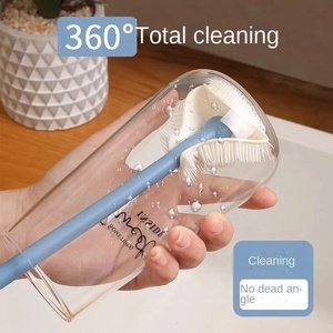 Outil de nettoyage de tasses en PP léger à long manche pour la cuisine, sans angle mort, pour bouteilles et surfaces difficiles d'accès - Product Image 5