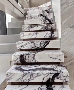 Nouvelle conception de marbre <span class=keywords><strong>blanc</strong></span> Bianco Lilac de Turquie pour mosaïque artistique, carrelage mural, dalle de sol, plan de travail, escalier - Product Image 6