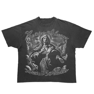<span class=keywords><strong>T</strong></span>-Shirt Personalizzata con Logo DTG, in Cotone, Stile <span class=keywords><strong>Rock</strong></span> e Hip Hop, Alta Qualità, Effetto Lavaggio Acido, Tessuto Pesante - Product Image 2
