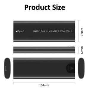 Tipo C RGB USB 3,2 M.2 NVME/NGFF con carcasa Cool Marquee M.2 SSD - Product Image 5