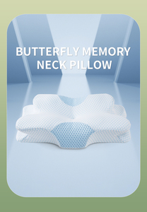WJ-2087 Bantal Khusus dengan Busa Memori Kontur Kupu-kupu Anti-Dengkuran untuk Tidur Menyamping, Ortopedi Ergonomis dan Servikal - Product Image 4