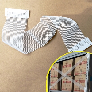 Sangle de sécurité transparente élastique en sergé de soie de poisson pour rayonnages de robotisation d'entrepôt, personnalisée en usine, anti-chute pour le stockage - Product Image 1