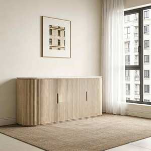Modern <strong>Office</strong> <strong>Sideboard</strong> Room French Wooden Entryway Furniture Set Luxury Oak <strong>Sideboard</strong> for Rooftop Poolside Furniture - Product Image 1