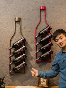 Wall Floating <strong>Shelf</strong> Wine Rack Wine Storage Rack Glass Hanging <strong>French</strong> Country Style Kitchen Home Decorative Gift Present Oem - Product Image 6