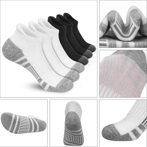 Wholesale Custom Logo Women Men Cotton Sports Mesh <b>Running</b> Hiking Athletic Cushioned Solid Color Boat Ankle <b>Sock</b> High Quality - Product Image 6