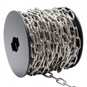 Chaîne décorative de sécurité en métal soudé sans soudure de 5/32 po, chaîne à maillons en acier inoxydable 304 de haute qualité - Product Image 1