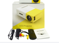 Proyector de Bolsillo LED LCD Portátil Mini, Flyin AK300 USB Full HD 3D HIFI Estéreo, Cine en Casa, Juegos