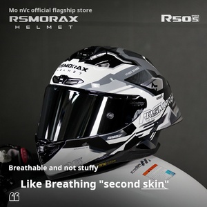 หมวกกันน็อคเต็มใบ Motorax R50S โครงสร้าง ABS กระจกสีฟ้า ดีไซน์เรียบง่าย ภายในถอดออกได้ทั้งหมด ได้รับการรับรองมาตรฐาน 3C ของใหม่ ไซส์ <span class=keywords><strong>M</strong></span>/L/XL/XXL - Product Image 2