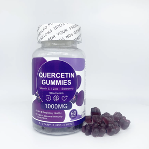 Gomitas de Quercetina DUOZI 1000mg con Vitamina C, Zinc, Baya del Saúco y Bromelina, 60 Dulces, Suplemento Dietético para el Apoyo Inmunológico - Product Image 3