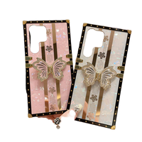 Étui de téléphone papillon tendance pour iPhone 16E 16 15 14 Plus 13 12 11 Pro XS Max XR, coque carrée antichoc