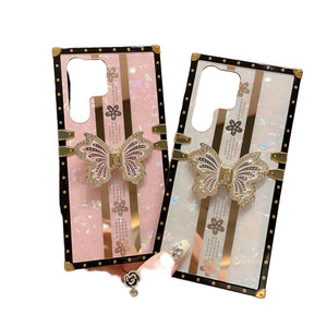 Étui de téléphone papillon tendance pour <span class=keywords><strong>iPhone</strong></span> 16E 16 15 14 Plus 13 12 11 Pro XS Max <span class=keywords><strong>XR</strong></span>, coque carrée antichoc - Product Image 5