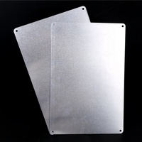 Plaque d'étiquetage suspendue en aluminium personnalisable par sublimation avec trou pour équipement industriel et commande en restaurant