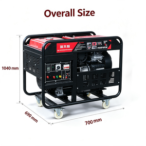 Hoge capaciteit 20kW 25kVA open frame benzinegenerator 3-fasig elektrische start benzinegenerator voor bouw en noodstroomvoorziening CE - Product Image 3