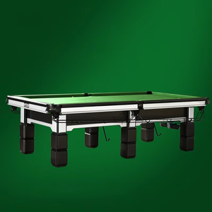 Mesa de Billar y Snooker de Madera Maciza Ecológica de Alta Calidad de 9 pies con Bolsillos de Cuero S480, Diseño Nuevo, Comercial - Product Image 1