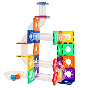 70 Uds. De azulejos magnéticos de mármol, juego de juguetes magnéticos coloridos, bloques de construcción de plástico seguros para niños - Product Image 3