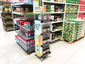 Tùy Chỉnh LOGO Sản Phẩm Hiển Thị Giá Với Nhựa Mỹ Phẩm Hiển Thị Đứng Triển Lãm Plastico - Product Image 3