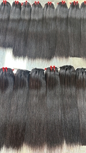 Extensiones de Cabello Humano Virgen Super Double Drawn con Cutícula Alineada, Venta al por Mayor, Grado 15A, Cabello Humano Brasileño Liso Natural - Product Image 4